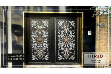 درب فلزی CNC دو لنگه طرح اکسپریا کد20108 هیراد